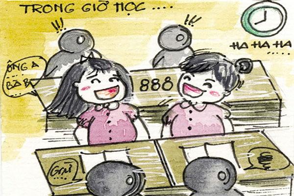 Cách viết mẫu bản kiểm điểm nói chuyện trong giờ học