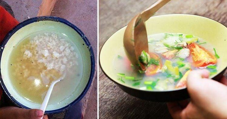 Lý do không nên cho trẻ ăn cơm chan canh