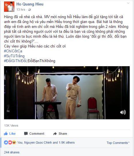 Hồ Quang Hiếu: “Đổi gì thì đổi, đổi bạn chí cốt thì không”