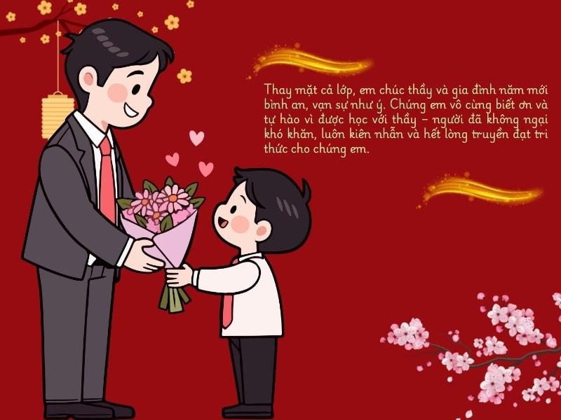 50 Câu chúc Tết thầy cô 2026 ý nghĩa cho học sinh, phụ huynh