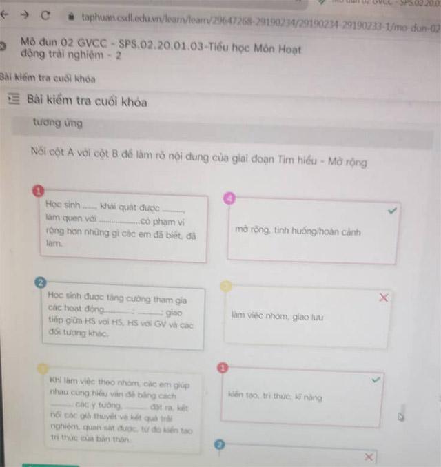 Đáp án trắc nghiệm Mô đun 2 Tiểu học - Tất cả các môn                                   Đáp án trắc nghiệm Module 2 (10 môn)