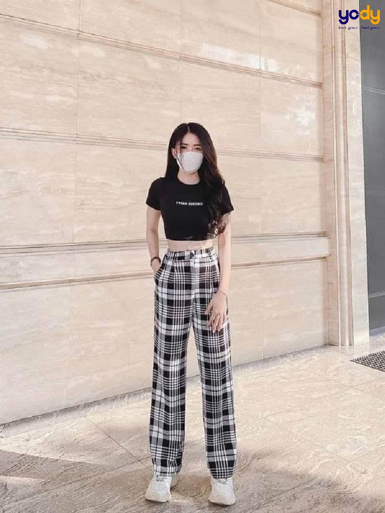 10 mẫu quần caro nữ bán chạy nhất 2024 và cách phối đỉnh cao