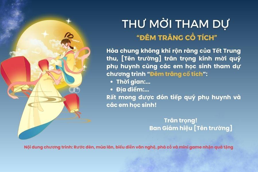 5 mẫu thư mời Trung thu đẹp, ấn tượng cho sự kiện