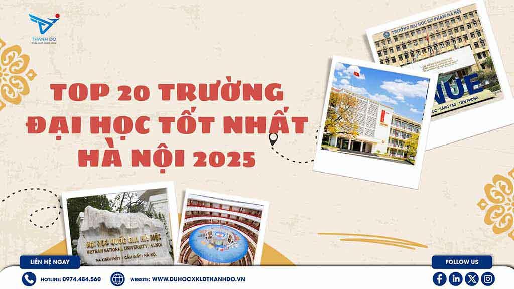 Top 20 trường đại học tốt nhất Hà Nội 2025
