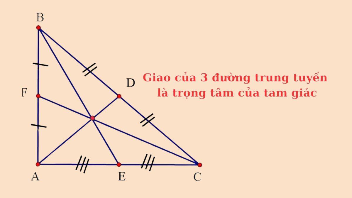 Đường trung tuyến là gì? Các tính chất quan trọng
