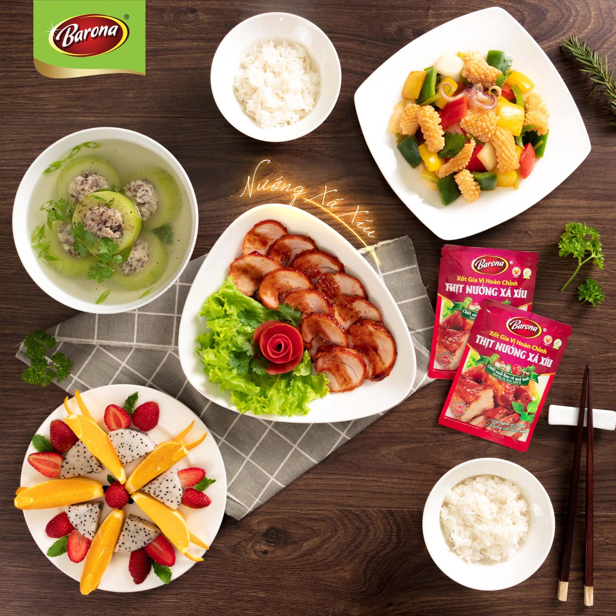 Xốt Gia Vị Hoàn Chỉnh Barona - Xá Xíu