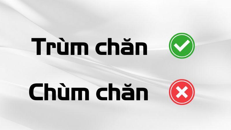 Trùm chăn hay chùm chăn là đúng chính tả?