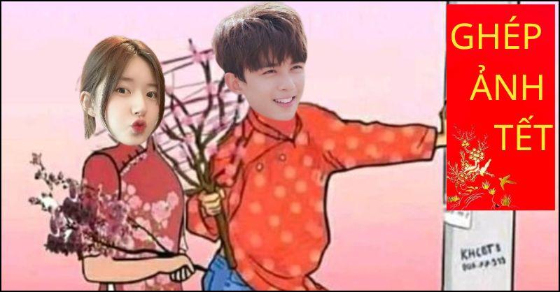 Ứng dụng, công cụ ghép mặt vào ảnh Tết cực hài hước