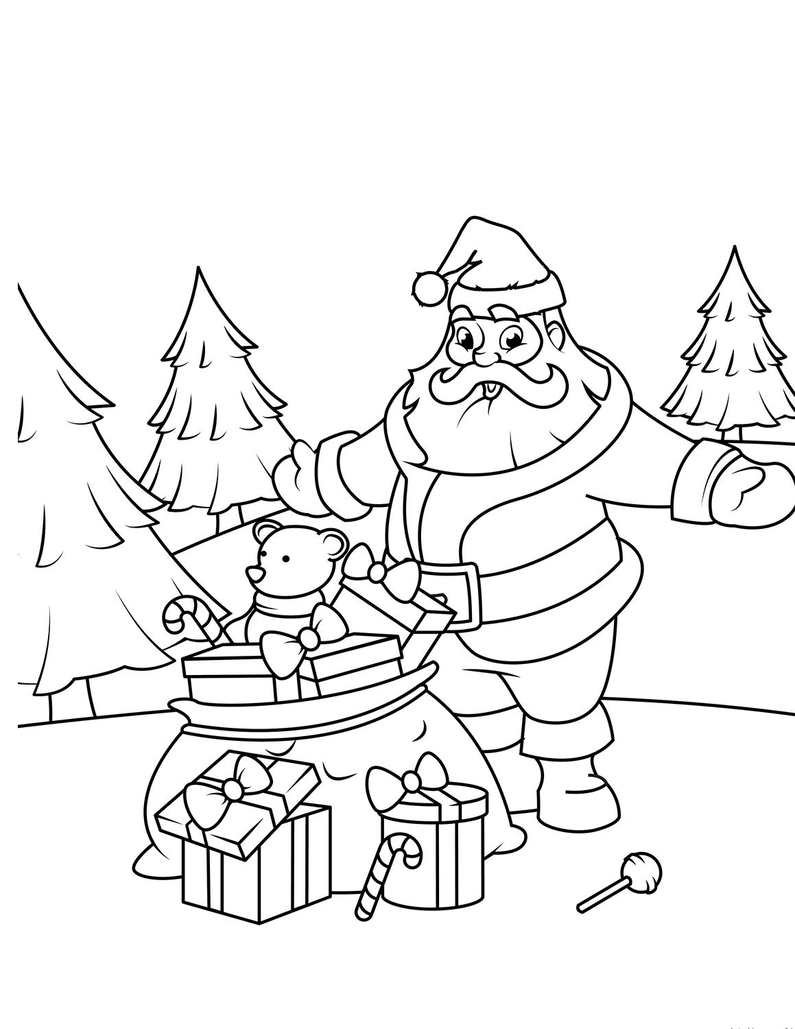 Tranh tô màu giáng sinh cho bé