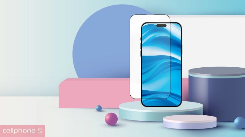 Dán kính cường lực màn hình Apple iPhone 16/15 JCPal Full đen cao cấp