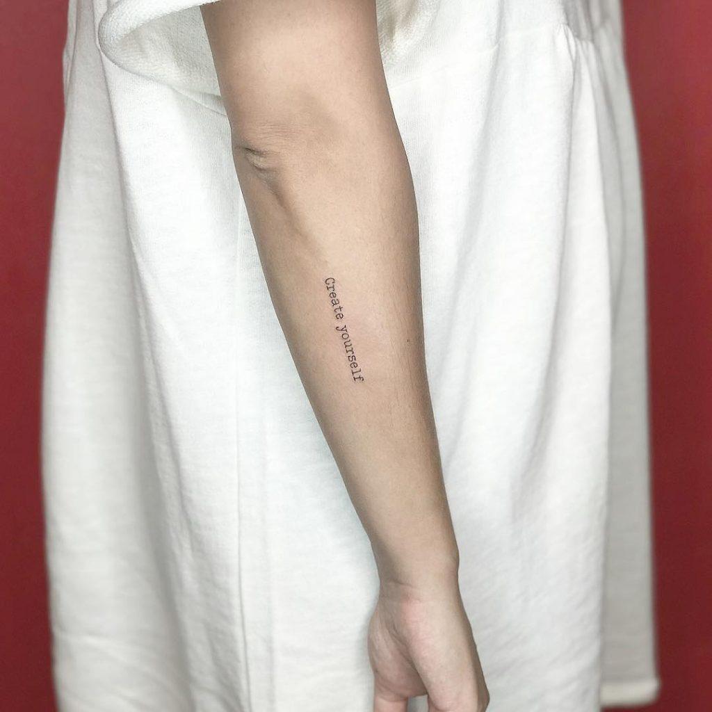 Ý tưởng hình xăm đẹp nhắc nhở bạn “Hãy luôn là chính mình”