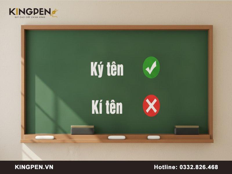 Ký tên hay kí tên mới là cách viết đúng?