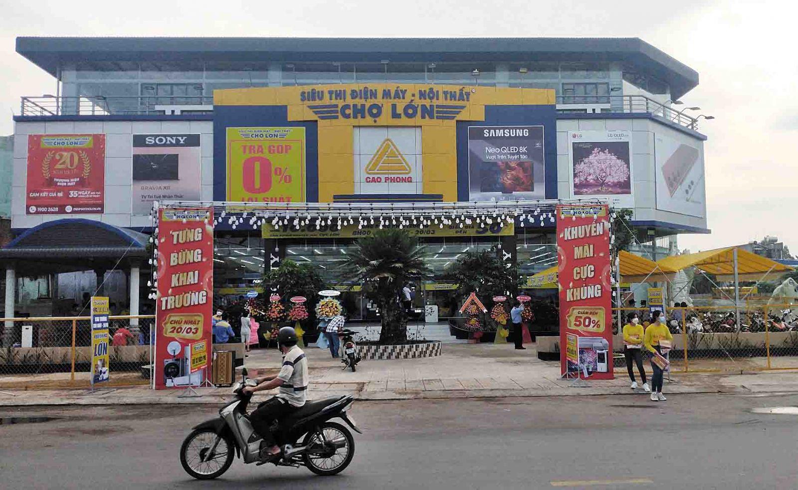 SIÊU THỊ ĐIỆN MÁY - NỘI THẤT CHỢ LỚN TẠI 02 TRẦN PHÚ, KHÓM AN THẠNH A, PHƯỜNG AN BÌNH, TỈNH ĐỒNG THÁP