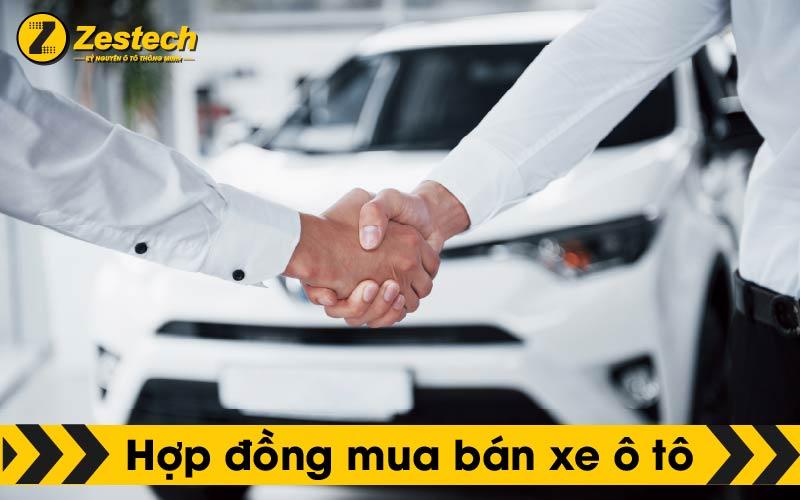 Mẫu hợp đồng mua bán xe ô tô mới nhất 2022
