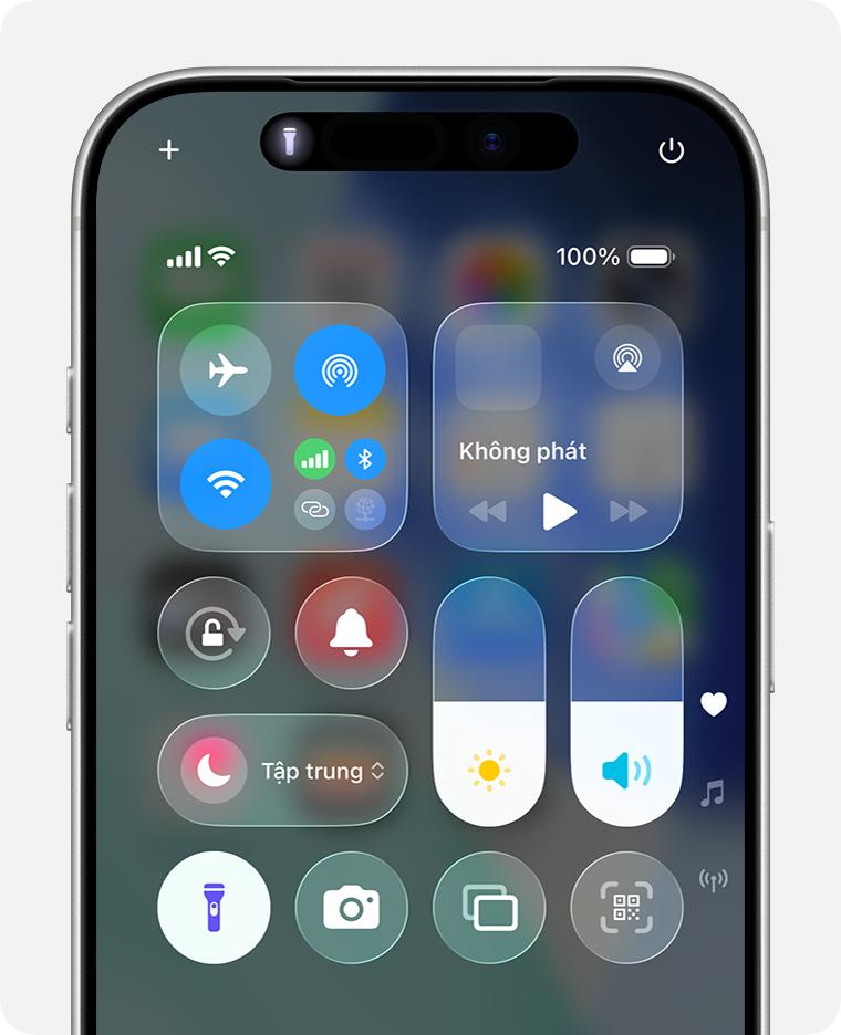 Bật hoặc tắt đèn pin trên iPhone hoặc iPad Pro