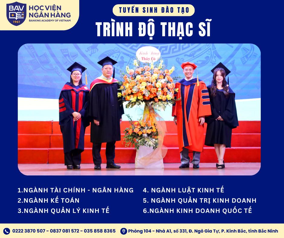 Thông báo tuyển sinh Cao học - Học viện Ngân hàng năm 2025 - Chương trình Thạc sĩ tiêu chuẩn khóa 28 (Đợt 2/2025)