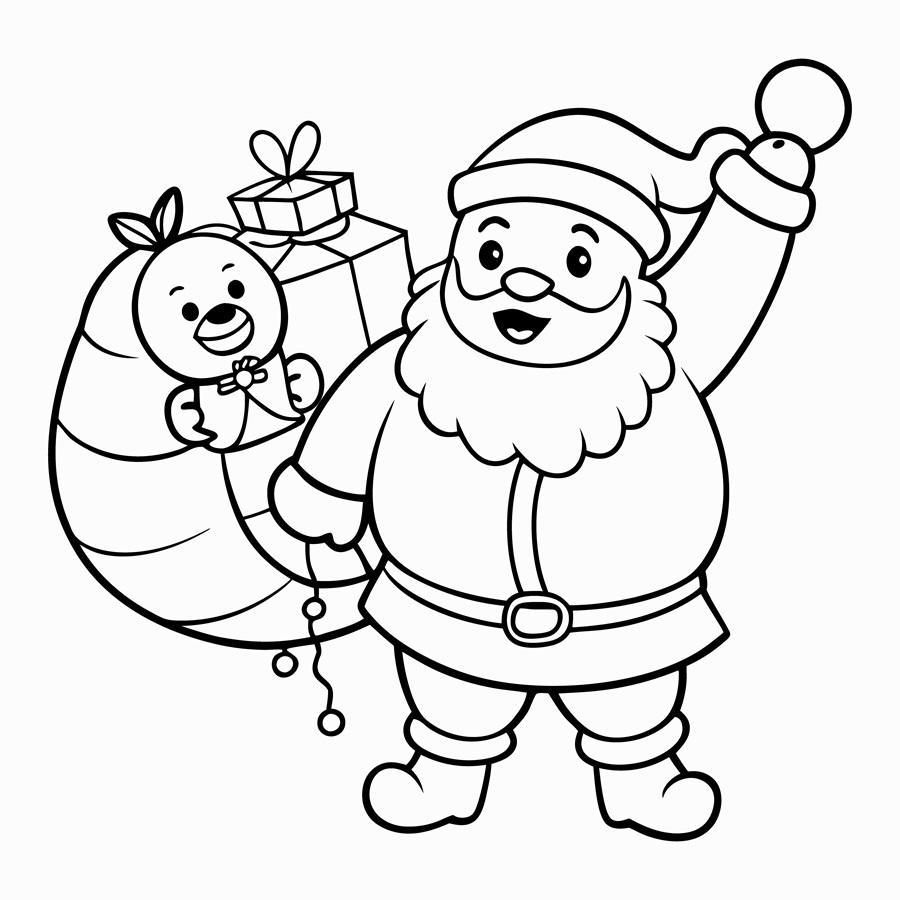 30+ Mẫu tranh tô màu Noel cho bé – Tranh tô màu Ông Già Noel, cây thông Noel mới nhất