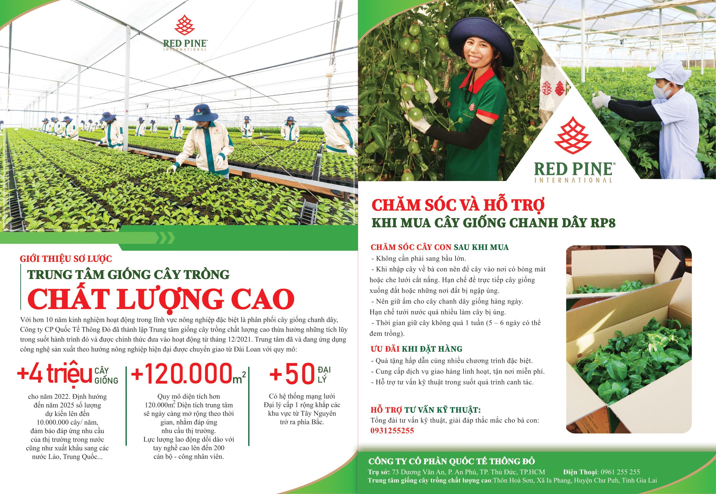 GIỚI THIỆU TRUNG TÂM GIỐNG CÂY TRỒNG CHẤT LƯỢNG CAO