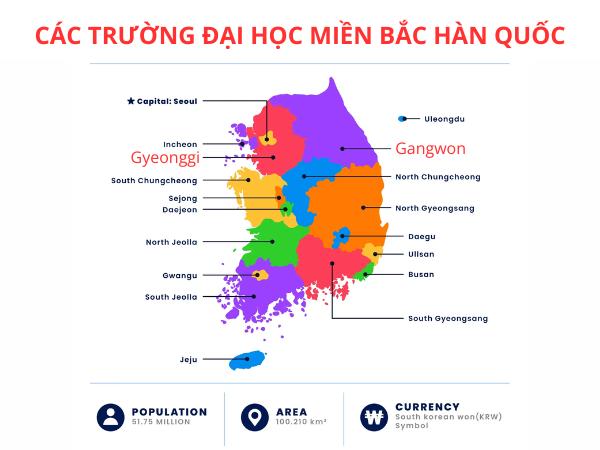 Danh sách các trường đại học ở miền bắc Hàn Quốc năm 2026