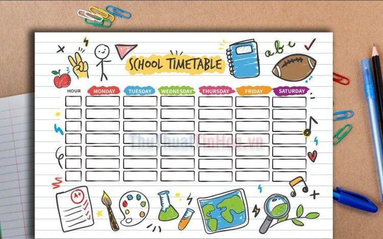 Vẽ trang trí viền giấy A4 đẹp nhất