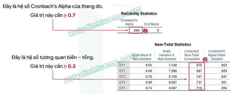 Phân tích độ tin cậy Cronbach's Alpha trong SPSS