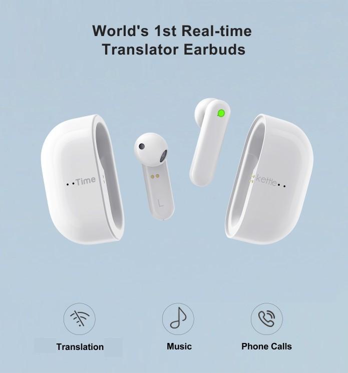 Earbuds phiên dịch Tai nghe Timekettle M2- (93 ngôn ngữ và trọng âm) + nghe nhạc và cuộc gọi thoại