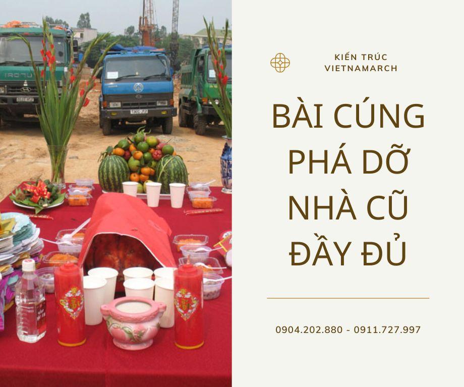 Bài văn khấn cúng phá dỡ nhà cũ đầy đủ chuẩn nhất