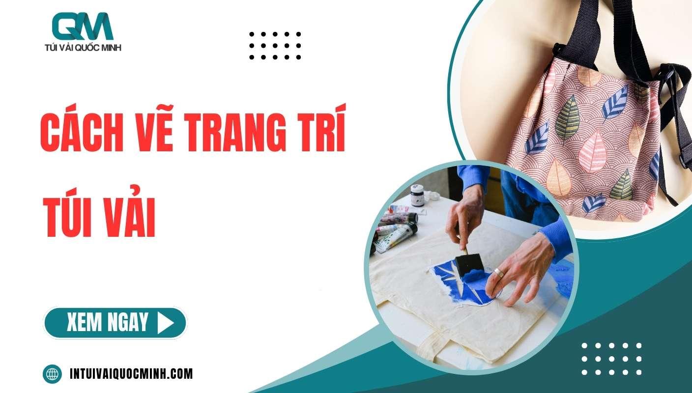 Cách vẽ trang trí túi vải